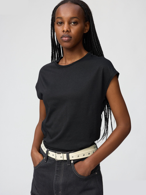 Футболка Uniqlo розмір М чорна (484047) - Фото 1 Футболка Uniqlo розмір М чорна (484047) - зображення 1