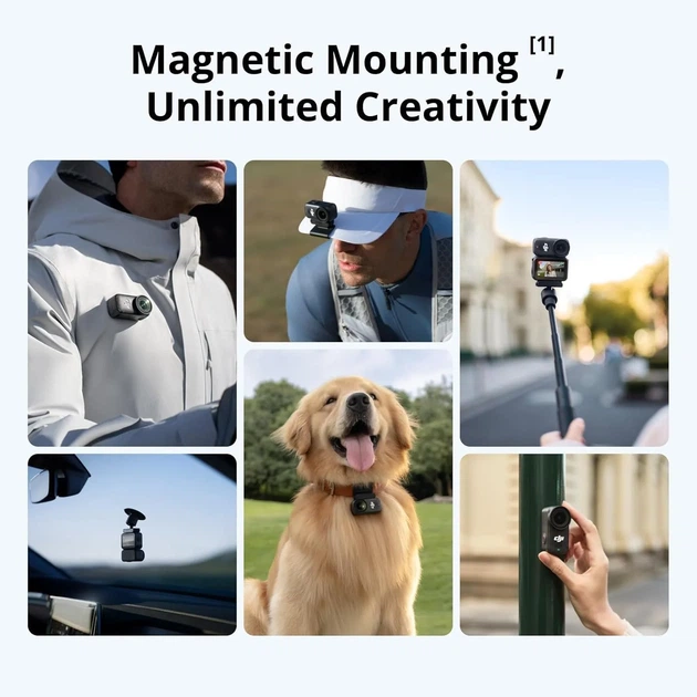 Екшн-камера DJI Osmo Nano Standard Combo 128GB / 35Мп / 4К / 240fps / Wi-Fi / Bluetooth / Водонепроникна до 10 м/ Чорна (CP.OS.00000460.01) (102135350) - Б/В - зображення 5