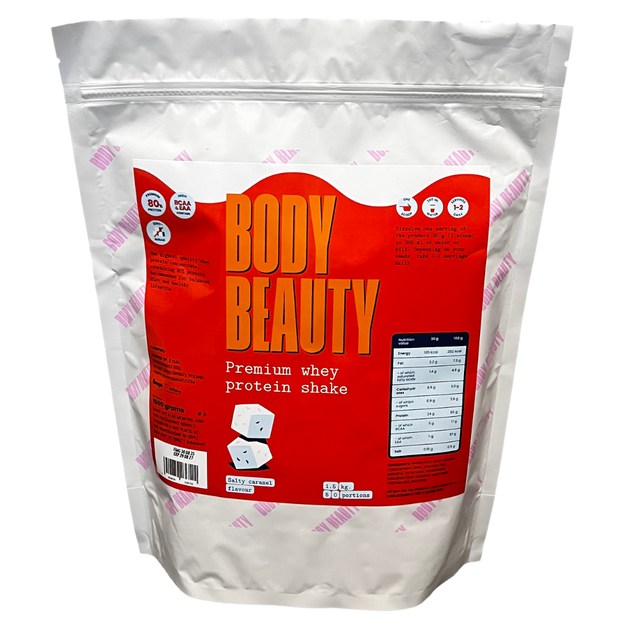 Протеин белковый коктейль Body Beauty Premium Whey 80% 1,5 кг Соленая карамель - Фото 1 Протеин белковый коктейль Body Beauty Premium Whey 80% 1,5 кг Соленая карамель - изображение 1