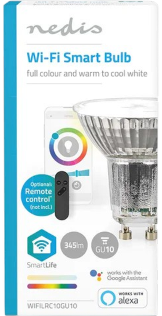 Reflektor LED Nedis SmartLife WIFILRC10GU10 - obraz 2