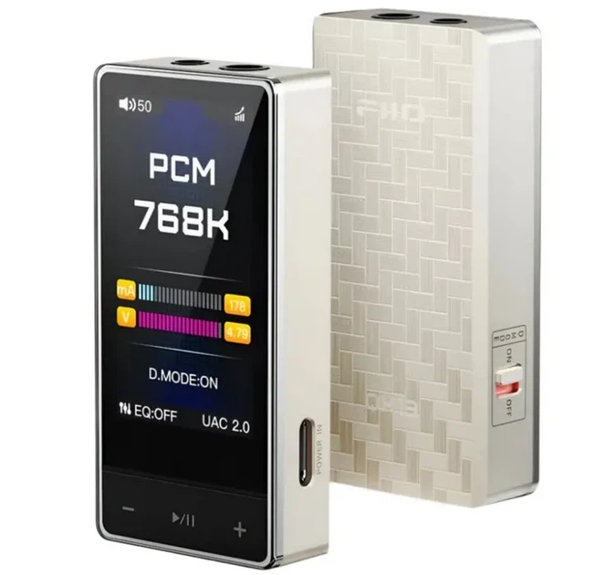 ЦАП із підсилювачем для навушників FiiO QX13 Titanium Gold - Фото 1 ЦАП із підсилювачем для навушників FiiO QX13 Titanium Gold - зображення 1