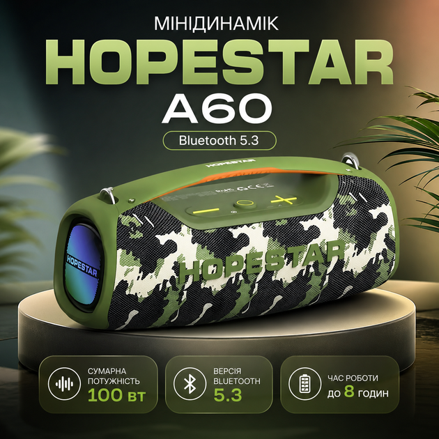 Мини-динамик Bluetooth HOPESTAR A60 - Фото 2 Мини-динамик Bluetooth HOPESTAR A60 - изображение 2