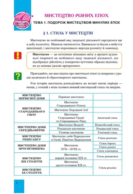 Книга «Мистецтво. Підручник інтегрованого курсу для 8 класу закладів загальної середньої освіти». Автор - Людмила Кондратова - зображення 4