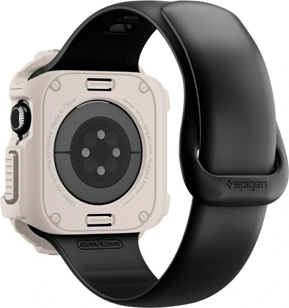 Etui Spigen Rugged Armor Pro do Apple Watch 10 / 11 42mm Beige (8800283316254) - Zdjęcie 6 Etui Spigen Rugged Armor Pro do Apple Watch 10 / 11 42mm Beige (8800283316254) - obraz 6
