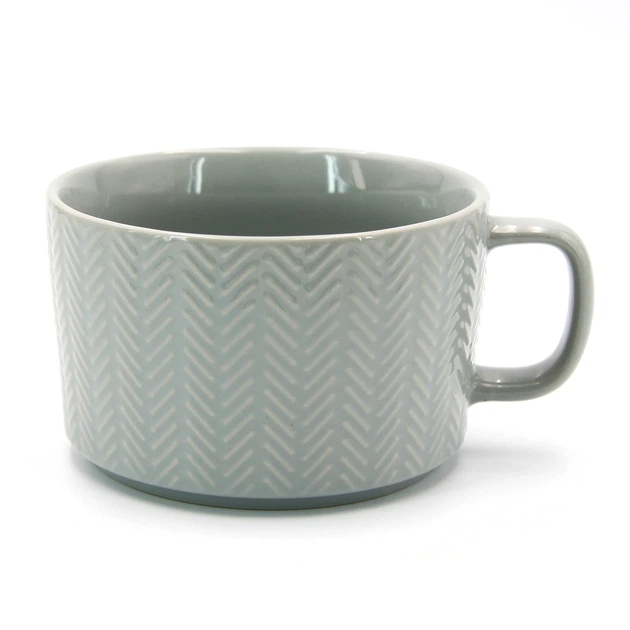 Кружка Milika BigMug Grey керамическая 700 мл (M0420-KLSP13-T307C) - Фото 1 Кружка Milika BigMug Grey керамическая 700 мл (M0420-KLSP13-T307C) - изображение 1