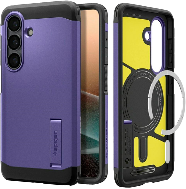 Etui Spigen Tough Armor MagSafe na Samsung Galaxy S26 Purple (8800337243529) - obraz 5