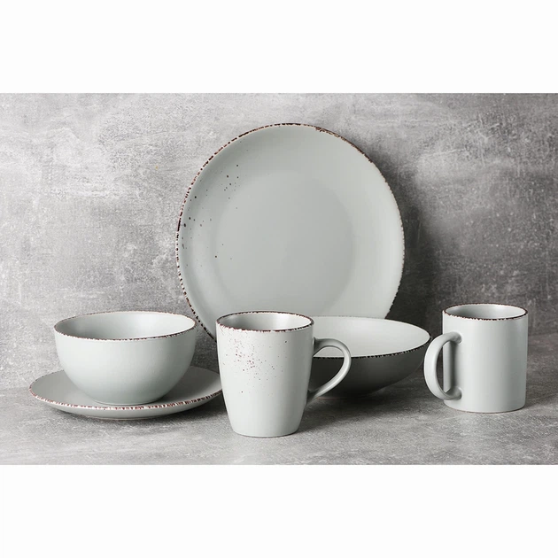 Тарелка десертная Ardesto Lucca Illusion blue, 19см, керамика, синий (AR2919BMC) - изображение 2