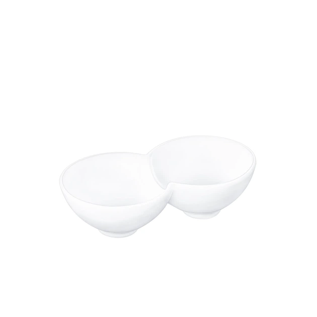 Емкость для закусок две секции Wilmax 18x9,5x5 см (WL-992600) - Фото 1 Емкость для закусок две секции Wilmax 18x9,5x5 см (WL-992600) - изображение 1