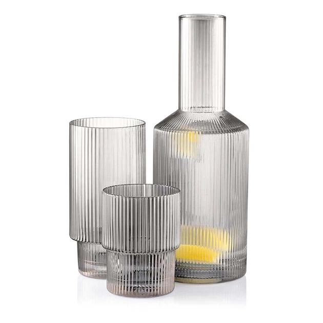 Набір склянок високих Ardesto Graphite, 380мл, 2шт, скло, сірий (AR2638SG) - зображення 6
