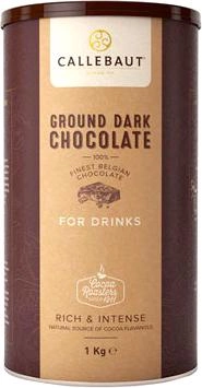 Акція на Бельгійський чорний шоколад Callebaut для напоїв 1 кг від Rozetka