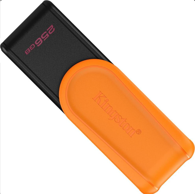 Флеш-накопичувач Kingston USB 3.2 DT Exodia S 256GB Black/Orange + ПОДАРУНОК: Перехідник Type-C - зображення 6