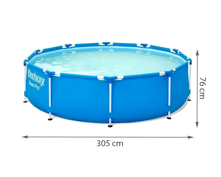 Каркасный бассейн 305 см 4678 л для дачи с PVC Тритек синий BestWay CS-0200 - изображение 2