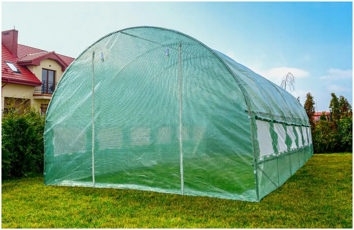 Теплица арочная 6 х 3 х 2 м для сада 18 м² 12 окон зеленая Funfit Garden KT3222 - Фото 5 Теплица арочная 6 х 3 х 2 м для сада 18 м² 12 окон зеленая Funfit Garden KT3222 - изображение 5