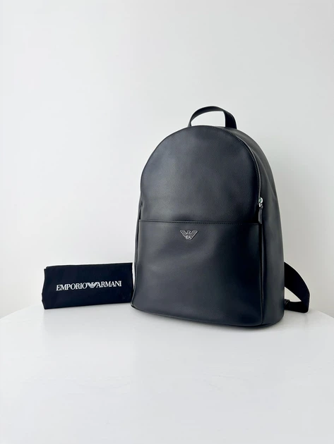 Чоловічий рюкзак Emporio Armani Y40137/YAQ2E шкіряний чорний 40 х 36 х 15 см - Фото 2 Чоловічий рюкзак Emporio Armani Y40137/YAQ2E шкіряний чорний 40 х 36 х 15 см - зображення 2