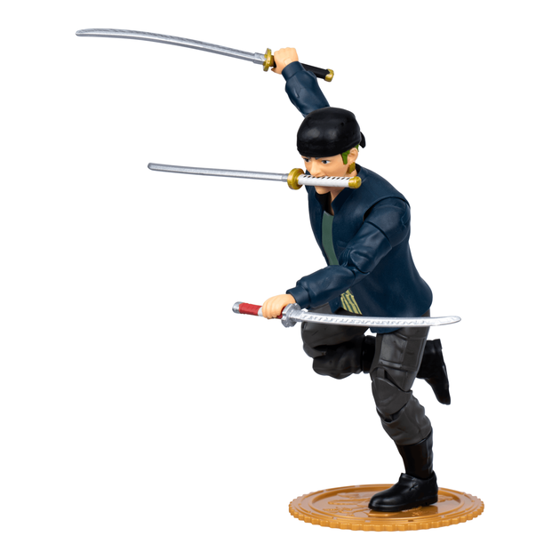 ONE PIECE Коллекционная фигурка ZORO (с артикуляцией) MOOSE Art.63314 - Фото 3 ONE PIECE Коллекционная фигурка ZORO (с артикуляцией) MOOSE Art.63314 - изображение 3