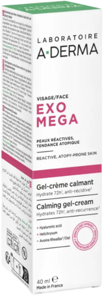 Гель-крем для обличчя та тіла A-Derma Exomega Control заспокійливий 40 мл (3282770401172) - зображення 3
