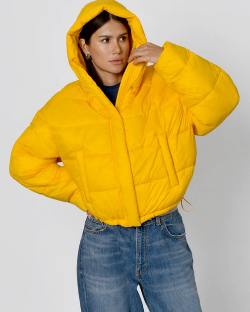 Куртка жіноча демісезонна X-Woyz LS-8919-6 53382 M жовтий - изображение 4