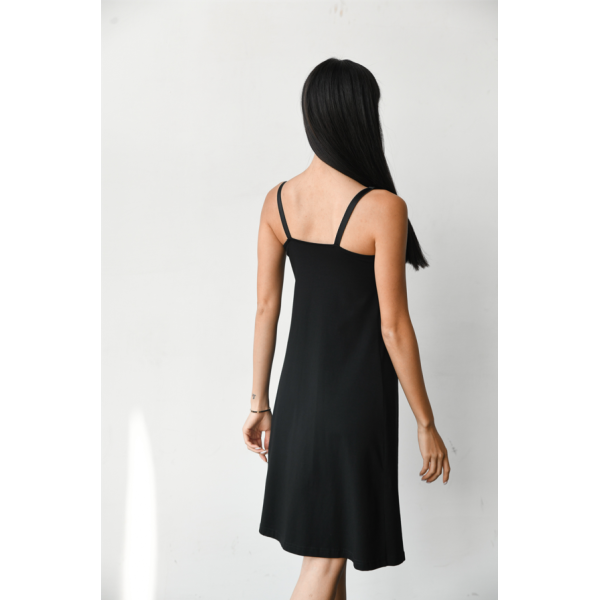 Нічна сорочка для годування Soft&Lace, розмір S (44), Чорна - изображение 8