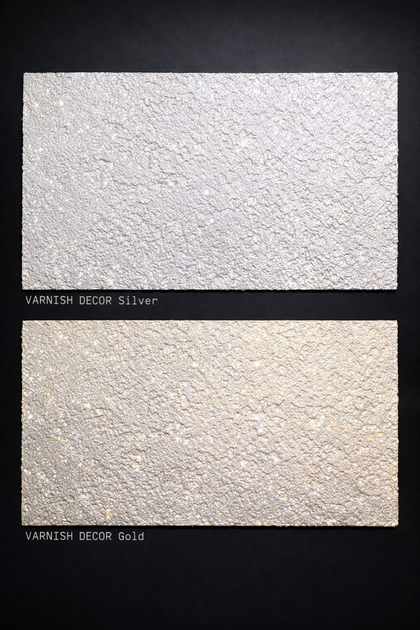 Лак для декоративної штукатурки акрилової ELF DECOR VARNISH DECOR SILVER 3 л - изображение 2