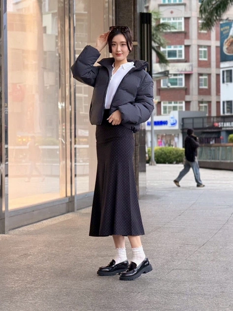 Юбка длинная летняя женская Uniqlo 920543607 M Черная (1159864393) - изображение 17
