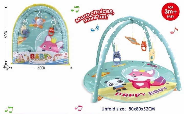 Ігровий килимок Maksik Happy Baby Космічні тварини NEM0757 (6920179360757) - Фото 1 Ігровий килимок Maksik Happy Baby Космічні тварини NEM0757 (6920179360757) - зображення 1