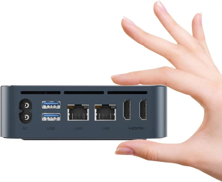Мини ПК TRIGKEY Key N150 / Intel Twin Lake N150 / RAM 16GB / SSD 512GB / Intel UHD Graphics / 2 x HDMI / 2 x LAN / Wi-Fi 5 / Bluetooth 5.0 / Windows 11 Pro / Серый (102126619) - Уценка - изображение 2