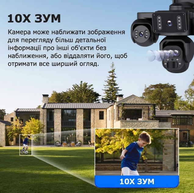 Автономная 4G камера Sectec K-325-AOV-5L-4G с сим-картой, постоянной записью и солнечной панелью черная - изображение 7
