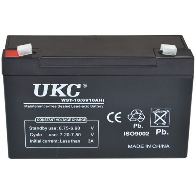 Аккумулятор BATTERY 6V 10A UKC, Свинцово-кислотная универсальная аккумуляторная батарея с гелевым наполнением - Фото 5 Аккумулятор BATTERY 6V 10A UKC, Свинцово-кислотная универсальная аккумуляторная батарея с гелевым наполнением - изображение 5