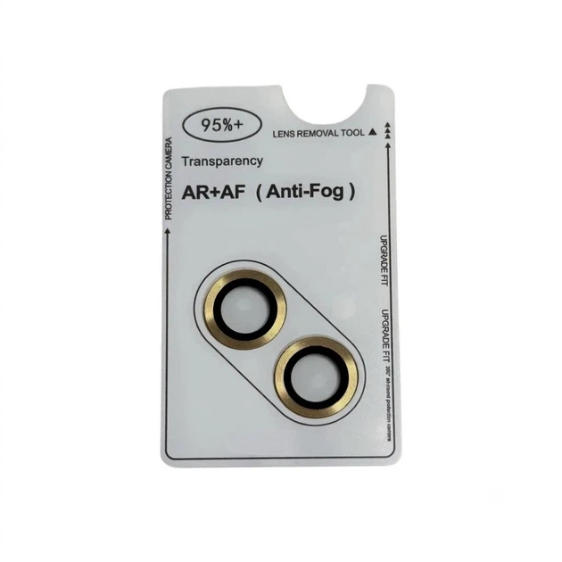 Защитное стекло на камеру iPhone 15 / iPhone 15 Plus глянцевый золотистый (ЕС-2267I15D2) - изображение 2