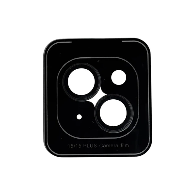 Защитное стекло на камеру iPhone 15 / iPhone 15 Plus Black (ЕС-2191I15BL) - изображение 2