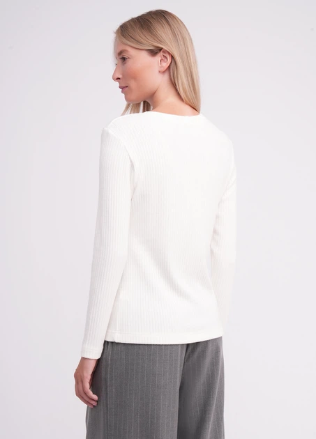 Жіночий лонгслів в рубчик Giulia MOSSLINES 7003/150 L White-white dove - Фото 6 Жіночий лонгслів в рубчик Giulia MOSSLINES 7003/150 L White-white dove - зображення 6