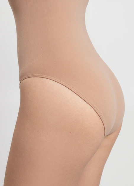 Жіноче коригуюче боді з мікрофібри Giulia BODY SLIP SHAPEWEAR L/XL Beige-nude - зображення 10