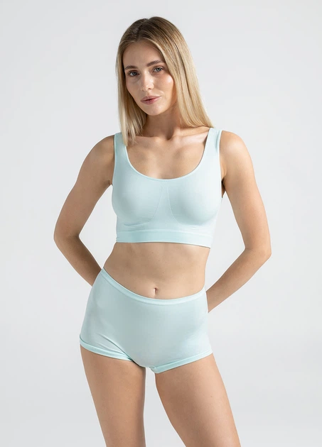 Безшовний топ на широких бретелях Giulia TANK TOP L/XL Green-mint - Фото 4 Безшовний топ на широких бретелях Giulia TANK TOP L/XL Green-mint - изображение 4
