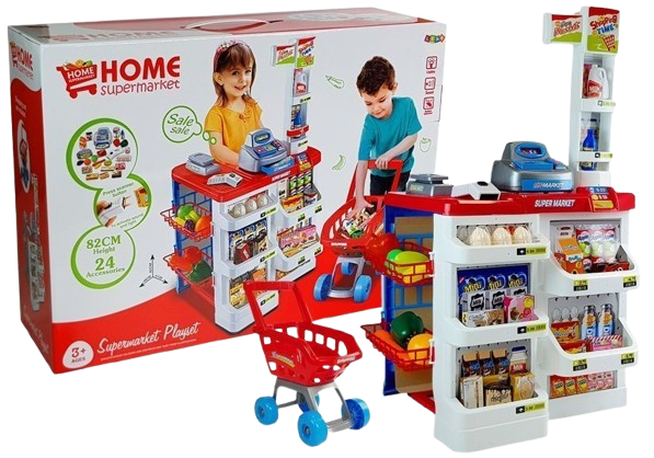 Ігровий набір LEAN Toys Магазин з аксесуарами (5905214972394) - Фото 1 Ігровий набір LEAN Toys Магазин з аксесуарами (5905214972394) - зображення 1
