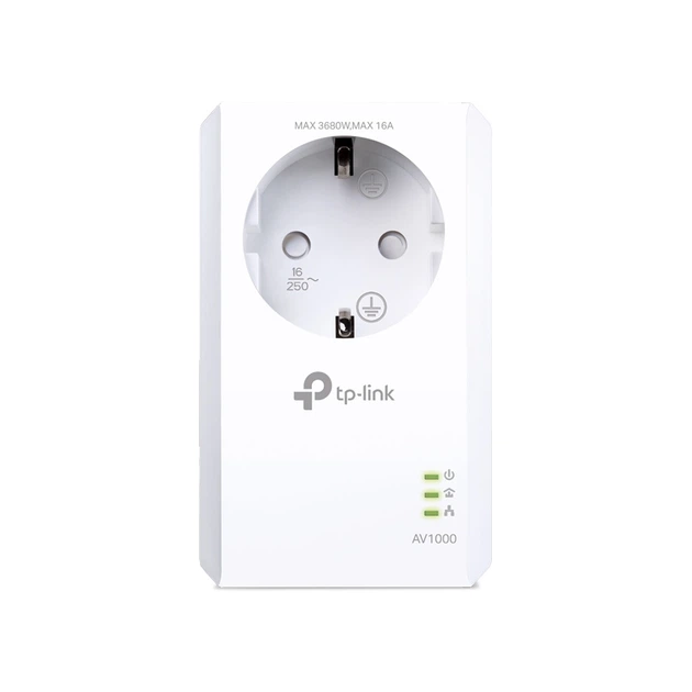 Адаптер Powerline TP-Link TL-PA7017p (AV2 1000, 1xGE, розетка, 1-pack) - зображення 2