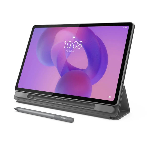 Чехол для планшета Lenovo Idea Tab Plus Folio Case 12.1" PU Luna Grey (ZG38C07423) - изображение 2