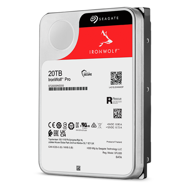 Жесткий диск 3.5" Seagate IronWolf Pro 20TB SATA 256MB 7200 об/мин 6 ГБит/с Black (ST20000NT001) - изображение 5