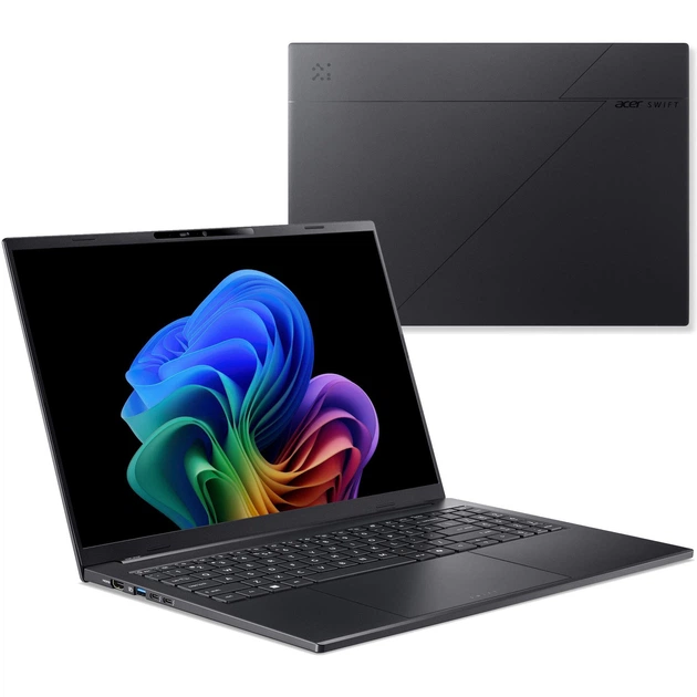 Ноутбук ACER Swift Go 16 AI (NX.JNMEP.001), Intel Core Ultra 7-256V / 16″ / OLED / 120 Гц / RAM 16 ГБ LPDDR5X / SSD 1 ТБ / Intel Arc 140V / Windows 11 Home / Чорний - зображення 5