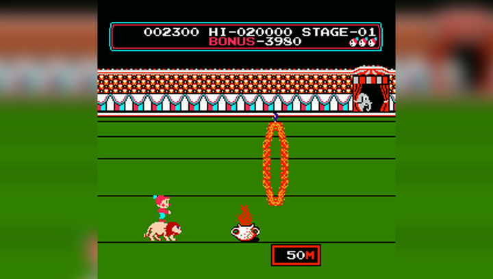 Збірник Ігор RMC Famicom Dendy 4 in 1 Macross, Circus Charlie, Excitebike, F-1 Race 90х TV Game Англійська Версія Тільки Картридж Б/У - зображення 4