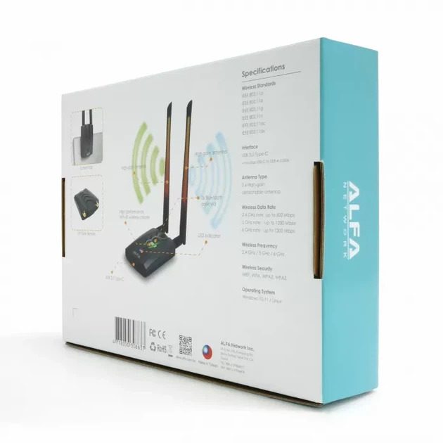 Wi-Fi USB адаптер Alfa Network AWUS036AXML - изображение 4