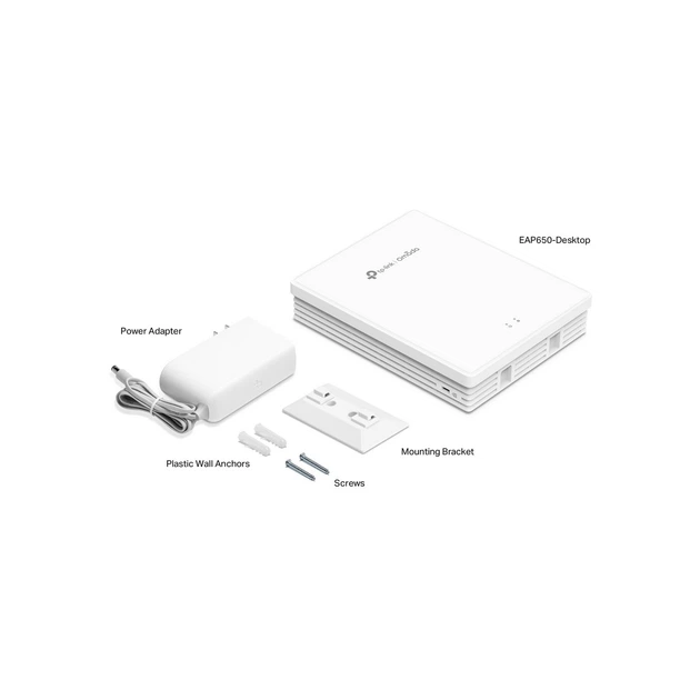 Точка доступа TP-LINK EAP650-Desktop AX3000, 4xGE LAN, 1, FXS-port, PoE, Passive PoE - изображение 2