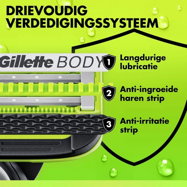 Сменные картриджи для бритья (лезвия кассеты) Gillette Labs BODY Intimate 8 шт. для интимных зон и тела - изображение 3