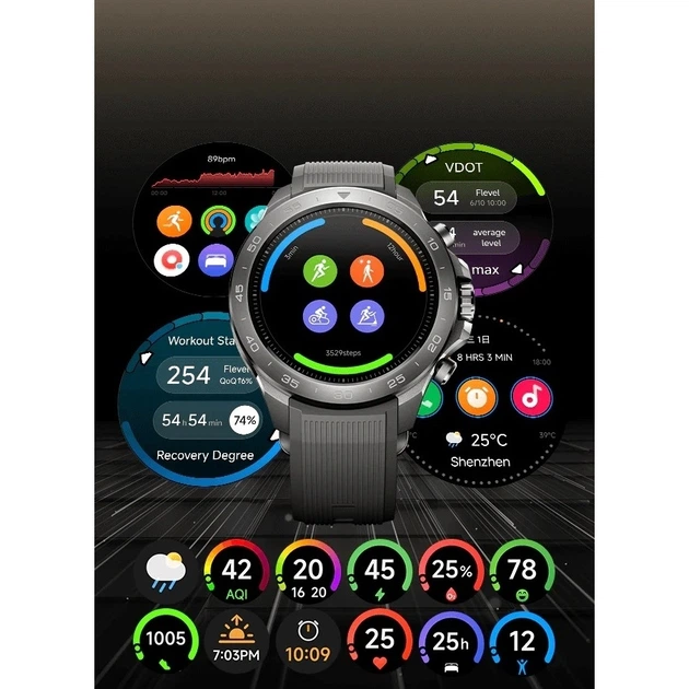 Смарт-часы Mibro GS Explorer S Titanium Silicone - изображение 4