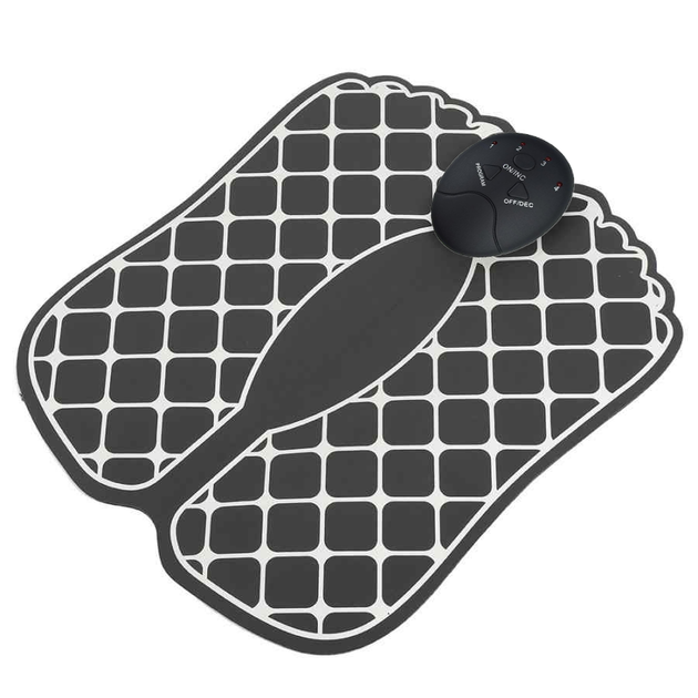 Масажний електричний килимок для ніг та ніг стимулюючий кровообіг Foot Massager EMS Чорний - зображення 2
