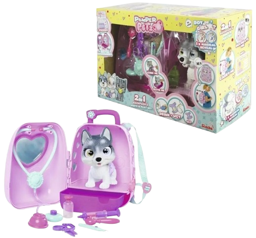Zestaw do zabawy Simba Pamper Petz Plecak z husky (4006592095390) - obraz 2