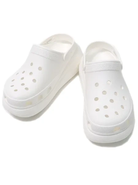 Сабо крокси шльопанці жіночі Crocs Classic Crush Clog розмір EUR 41-42, US M8 W10,26,5 см White Білі - Фото 5 Сабо крокси шльопанці жіночі Crocs Classic Crush Clog розмір EUR 41-42, US M8 W10,26,5 см White Білі - изображение 5