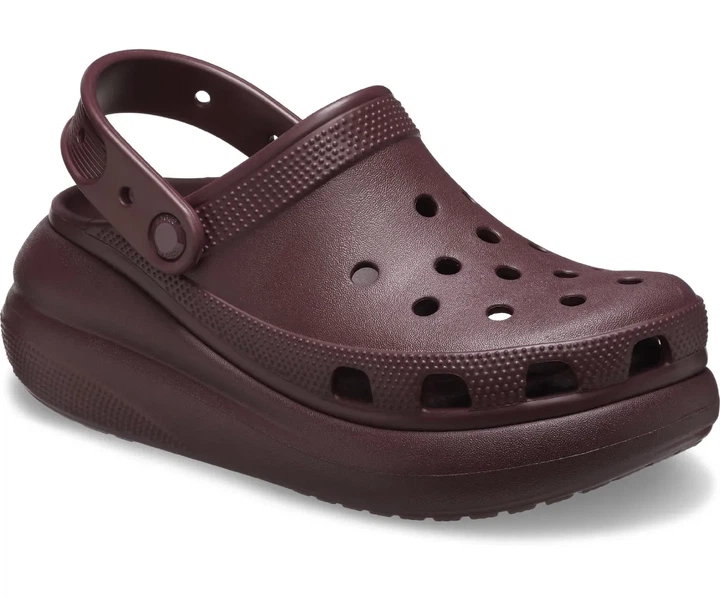 Сабо крокси шльопанці жіночі Crocs Classic Crush Clog розмір EUR 36-37, US M4 W6,23 см Dark Cherry Вишневий - изображение 6