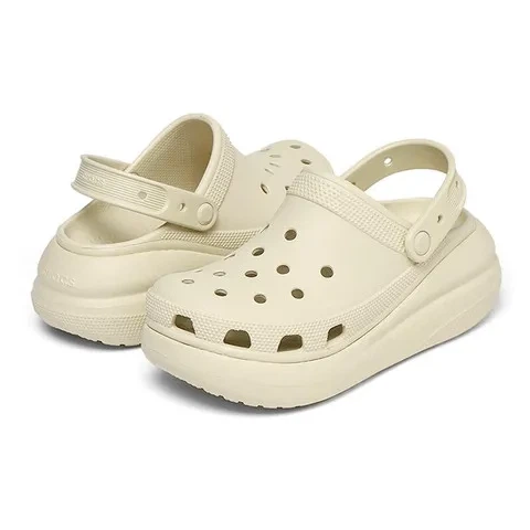 Сабо крокси шльопанці жіночі Crocs Classic Crush Clog розмір EUR 42-43, US M9W11,27 см Bone Слонова кістка - Фото 9 Сабо крокси шльопанці жіночі Crocs Classic Crush Clog розмір EUR 42-43, US M9W11,27 см Bone Слонова кістка - изображение 9
