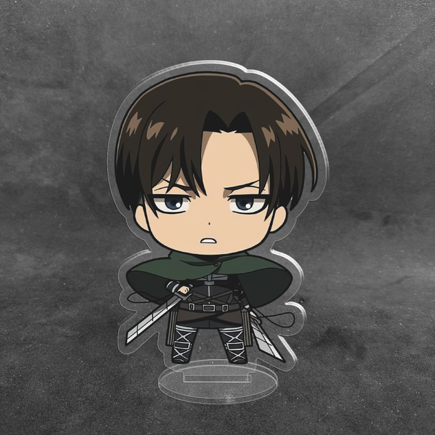 Акрилова колекційна фігурка Чібі Chibi Атака титанів Леві Аккерман 10 см - Фото 2 Акрилова колекційна фігурка Чібі Chibi Атака титанів Леві Аккерман 10 см - зображення 2