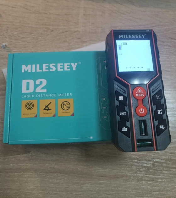 Далекомір, лазерна рулетка MILESEEY D2 - 100 м - изображение 3